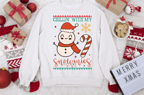 Chillin with my snowmies SVG design SVG Regulrcrative 
