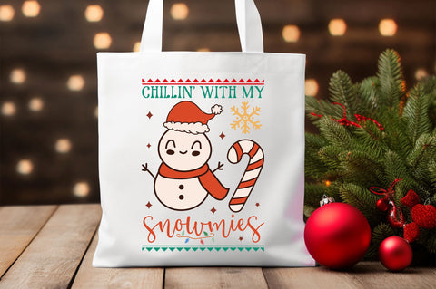 Chillin with my snowmies SVG design SVG Regulrcrative 