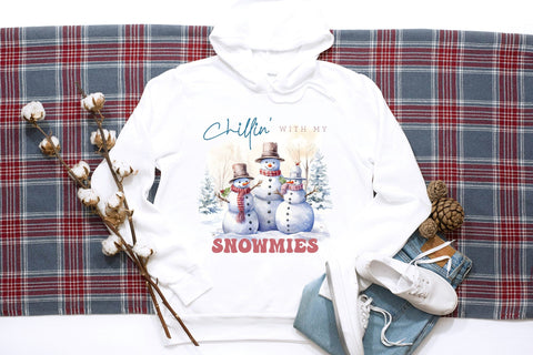 Chillin with My Snowmies - Winter PNG Sublimation Sublimation CraftLabSVG 