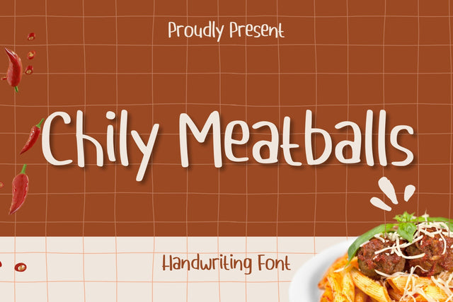 Chily Meatballs Font Aisyah 