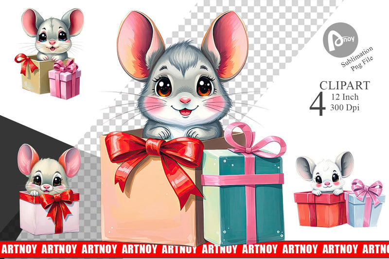 Chinchilla Clipart Gift Sublimation artnoy 