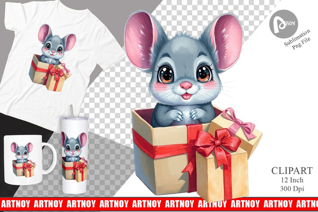 Chinchilla Clipart Gift Sublimation artnoy 