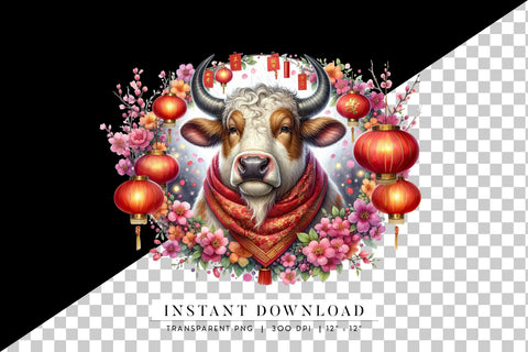 Chinese Zodiac Ox, Chinese Astrology New Year 2025 Sublimation BijouBay 