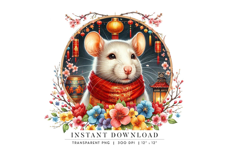 Chinese Zodiac Rat, Chinese Astrology New Year 2025 So Fontsy