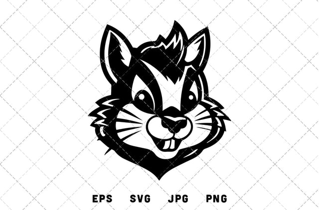 Chipmunks Mascot Graphics - JPG, SVG, PNG, EPS - Digital Download with Commercial License for Cricut, Silhouette, Scan N Cut Crafting SVG Loveleen Kaur 