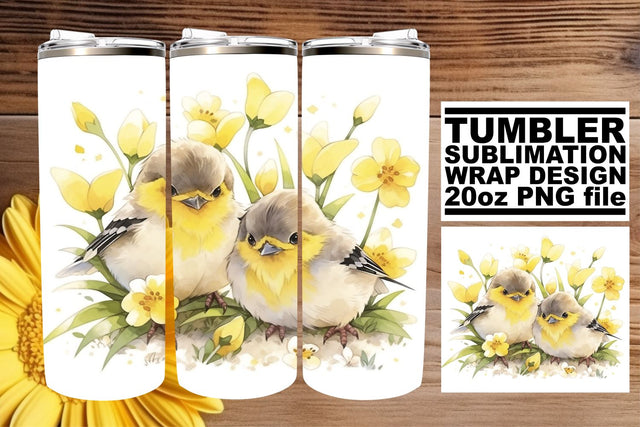 Chirpy Tweeties Sublimation Wrap Sublimation afrosvg 