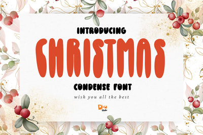 Chirstmas Condense Font Font Dm Letter Studio 