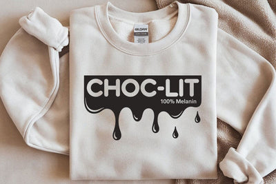 Choclit 100% Melanin SVG: Afro Queen Design SVG DesignDestine 