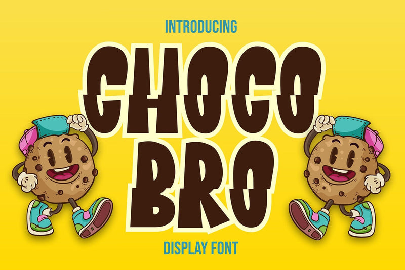 Choco Bro - Trunchated Display Font Font Mozzatype 