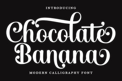 Chocolate Banana Script Font muhammadzeky 