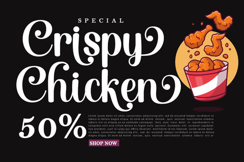 Chocolate Banana Script Font muhammadzeky 