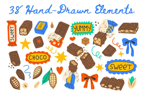 Chocolate Bar PNG Clipart Set Sublimation Rin Green 