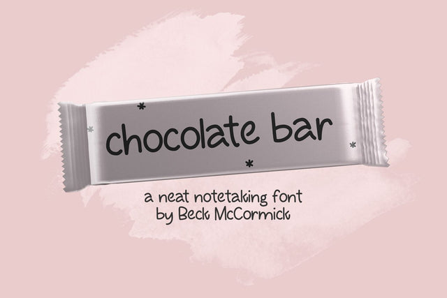 Chocolate Bar Sans Font Beck McCormick 