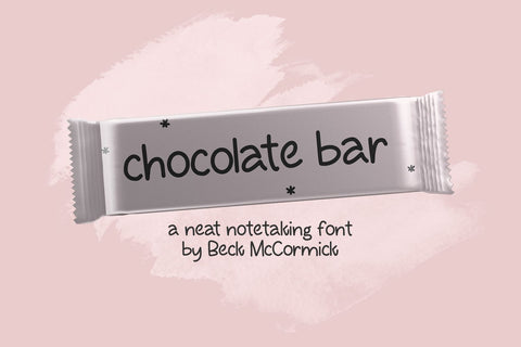 Chocolate Bar Sans Font Beck McCormick 