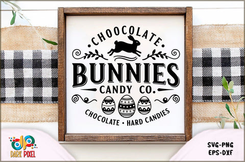 Chocolate bunnies candy co. chocolate. hard candies SVG Sublimation Shetara Begum 
