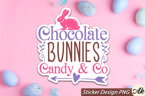 Chocolate Bunnies Candy & Co SVG And Sticker PNG Design SVG akazaddesign 