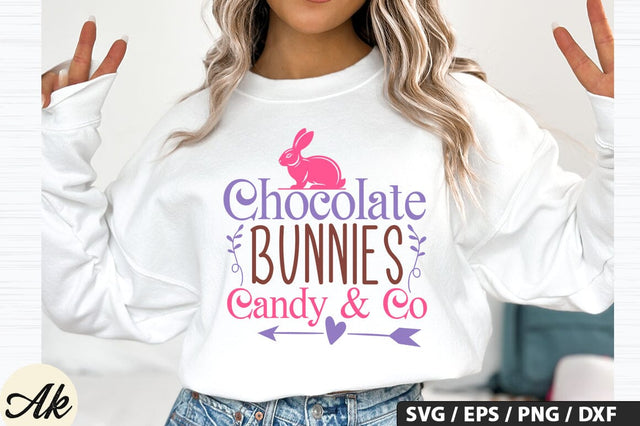 Chocolate Bunnies Candy & Co SVG And Sticker PNG Design SVG akazaddesign 