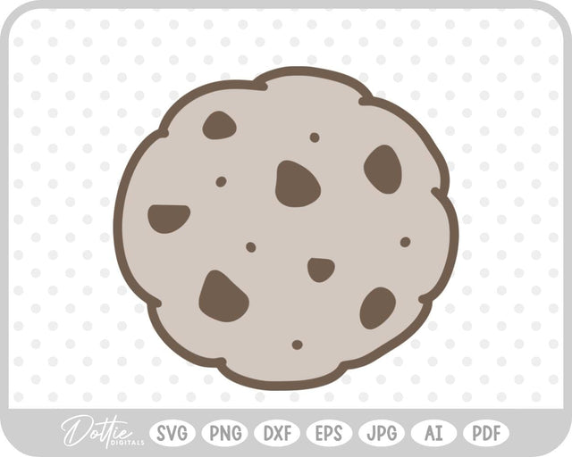 Chocolate Chip Cookie SVG DottieDigitals 