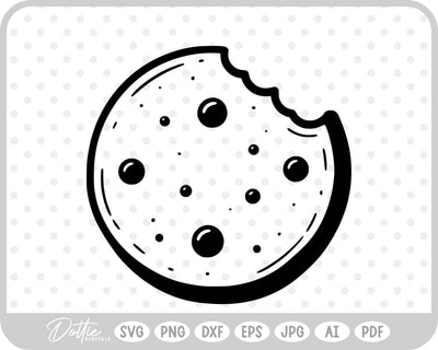 Chocolate Chip Cookie SVG DottieDigitals 