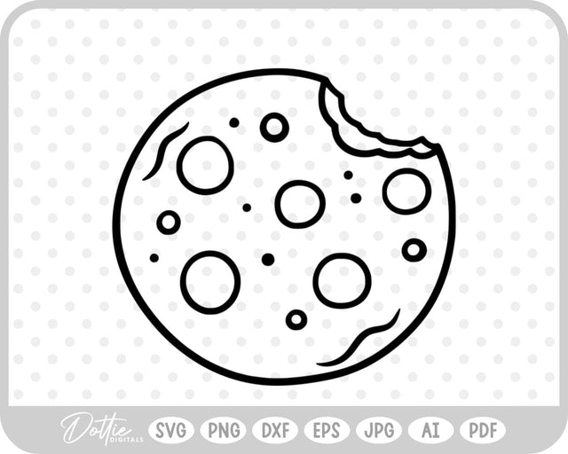 Chocolate Chip Cookie SVG DottieDigitals 