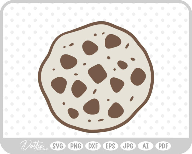 Chocolate Chip Cookie SVG DottieDigitals 