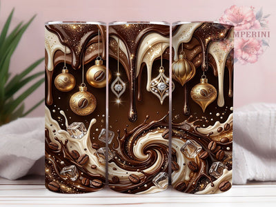 Chocolate Coffee Christmas 20oz Tumbler, Coffee Tumbler, Hot Chocolate Wrap, Cocoa Tumbler Wrap, Christmas Coffee, 20oz Tumbler Wrap, Coffee Tumbler PNG, Chocolate Tumbler Sublimation Li Zamperini 