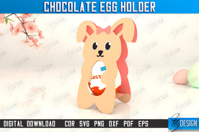 Chocolate Egg Holder | Paper Egg Holder | Easter Design | Bunny Design | SVG File SVG Fly Design 