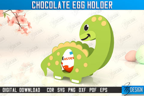 Chocolate Egg Holder | Paper Egg Holder | Easter Design | Dinosaur Design | SVG File SVG Fly Design 