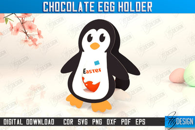 Chocolate Egg Holder | Paper Egg Holder | Easter Design | Penguin Design | SVG File SVG Fly Design 