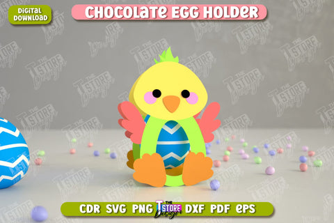 Chocolate Egg Holders Bundle | Paper Egg Holder | Easter Design | Animals Design | SVG Files SVG The T Store Design 