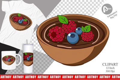 Chocolate Fondue Clipart Sublimation artnoy 