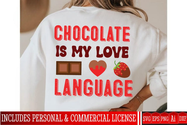 Chocolate is my Love Language SVG Design,Chocolate Day SVG Design,Chocolate Day Sublimation Design,Chocolate SVG bundle,Chocolate Clipart Design SVG BlackCatsMedia 