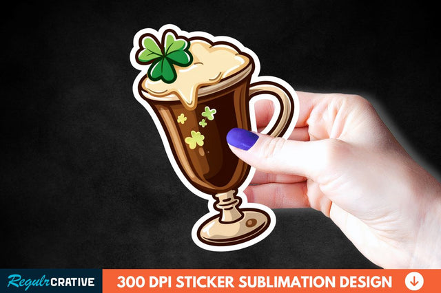 Chocolate Milk Coffee Cup Sticker Clipart Sublimation Regulrcrative 