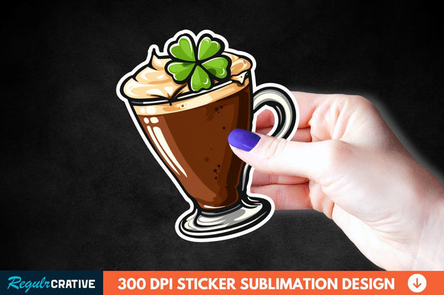 Chocolate Milk Coffee Cup Sticker Clipart Sublimation Regulrcrative 