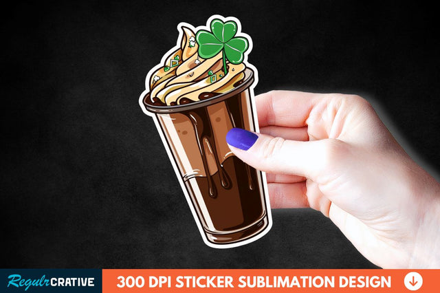 Chocolate Milk Coffee Cup Sticker Clipart Sublimation Regulrcrative 