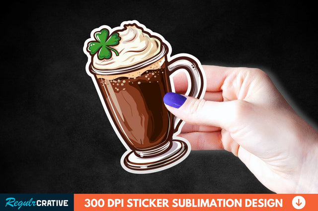 Chocolate Milk Coffee Cup Sticker Clipart Sublimation Regulrcrative 