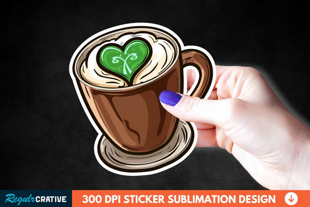Chocolate Milk Coffee Cup Sticker Clipart Sublimation Regulrcrative 