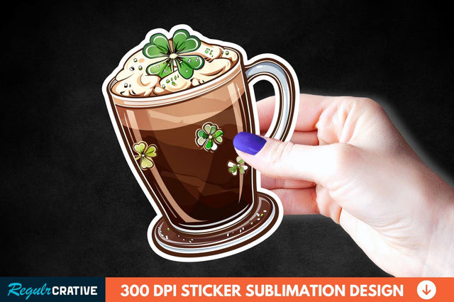 Chocolate Milk Coffee Cup Sticker Clipart Sublimation Regulrcrative 