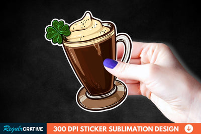 Chocolate Milk Coffee Cup Sticker Clipart Sublimation Regulrcrative 