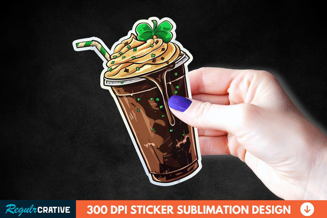 Chocolate Milk Coffee Cup Sticker Clipart Sublimation Regulrcrative 