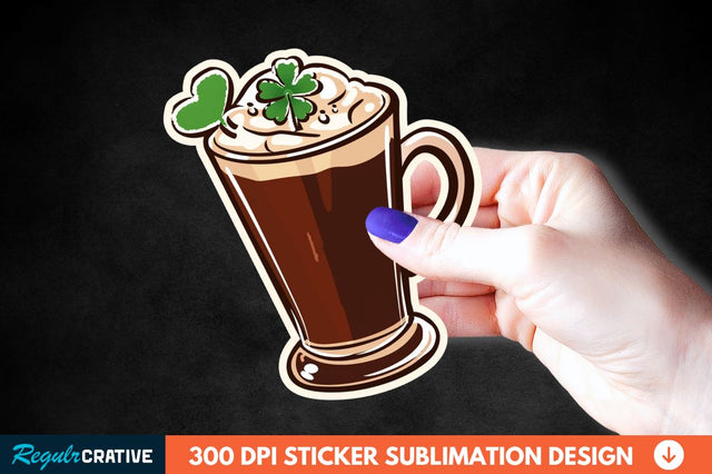 Chocolate Milk Coffee Cup Sticker Clipart Sublimation Regulrcrative 