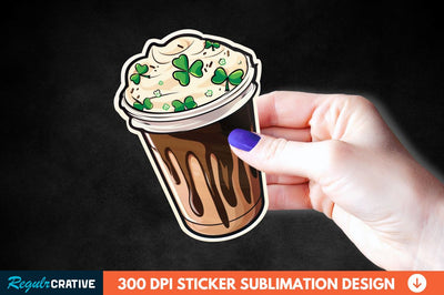 Chocolate Milk Coffee Cup Sticker Clipart Sublimation Regulrcrative 