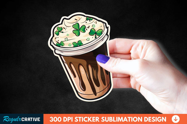 Chocolate Milk Coffee Cup Sticker Clipart Sublimation Regulrcrative 