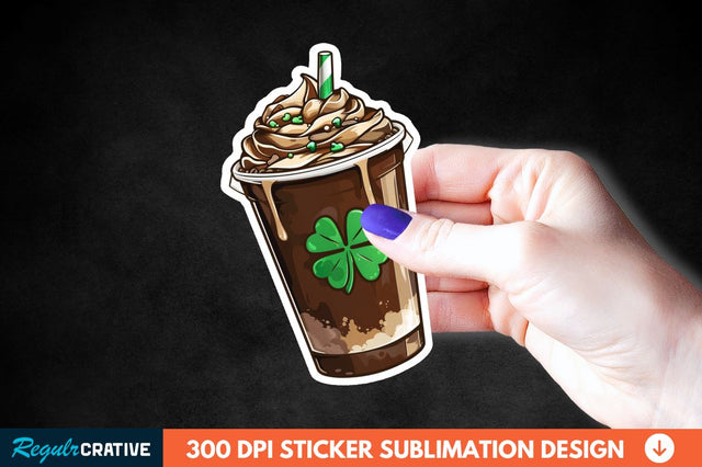 Chocolate Milk Coffee Cup Sticker Clipart Sublimation Regulrcrative 