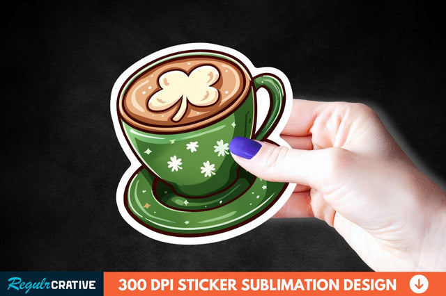 Chocolate Milk Coffee Cup Sticker Clipart Sublimation Regulrcrative 