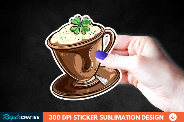 Chocolate Milk Coffee Cup Sticker Clipart Sublimation Regulrcrative 