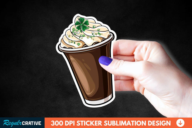 Chocolate Milk Coffee Cup Sticker Clipart Sublimation Regulrcrative 