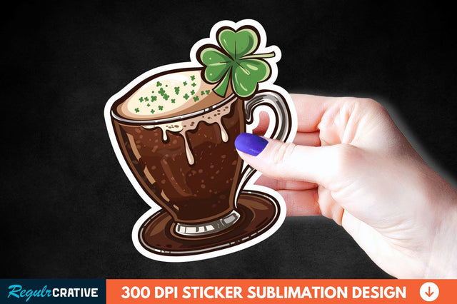 Chocolate Milk Coffee Cup Sticker Clipart Sublimation Regulrcrative 