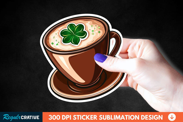 Chocolate Milk Coffee Cup Sticker Clipart Sublimation Regulrcrative 