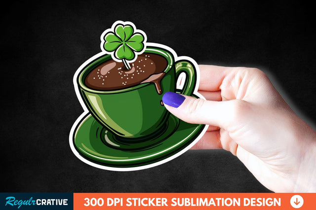 Chocolate Milk Coffee Cup Sticker Clipart Sublimation Regulrcrative 